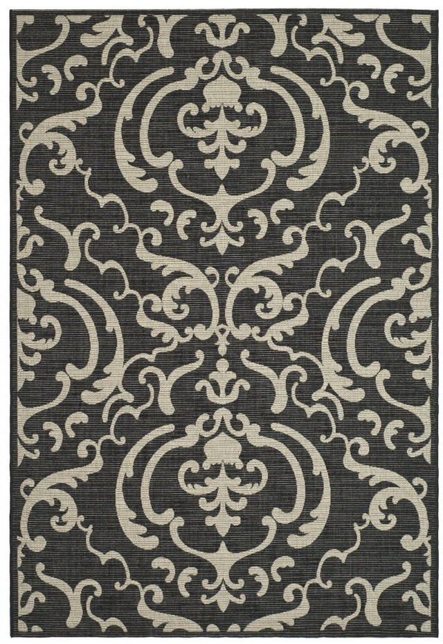 Safavieh Courtyard cy2663 - 3908 Sand / Black Rugs - Safavieh - cy2663 - 3908 - 7r