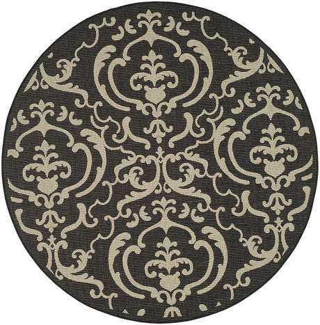 Safavieh Courtyard cy2663 - 3908 Sand / Black Rugs - Safavieh - cy2663 - 3908 - 7r