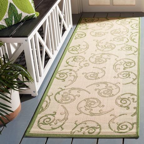 Safavieh Courtyard cy2665 - 1e01 Natural / Olive Rugs - Safavieh - cy2665 - 1e01 - 3