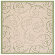 Safavieh Courtyard cy2665 - 1e01 Natural / Olive Rugs - Safavieh - cy2665 - 1e01 - 7sq