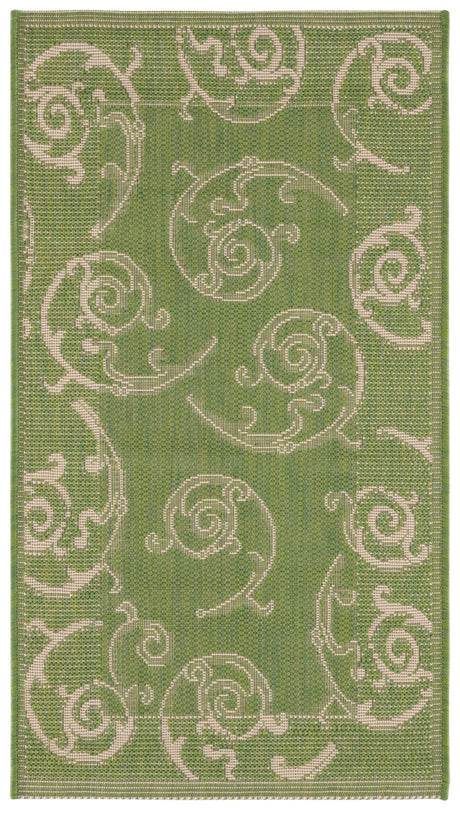 Safavieh Courtyard cy2665 - 1e06 Olive / Natural Rugs - Safavieh - cy2665 - 1e06 - 2