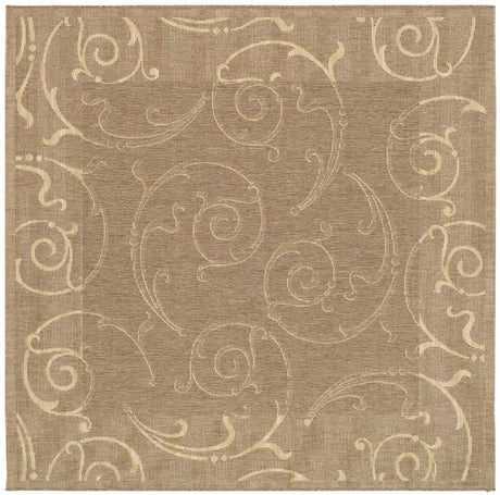 Safavieh Courtyard cy2665 - 3009 Brown / Natural Rugs - Safavieh - cy2665 - 3009 - 7sq