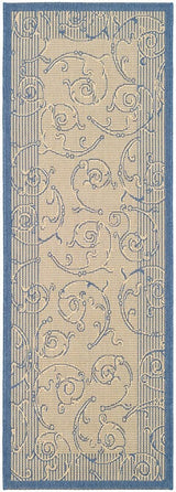 Safavieh Courtyard cy2665 - 3101 Natural / Blue Rugs - Safavieh - cy2665 - 3101 - 27