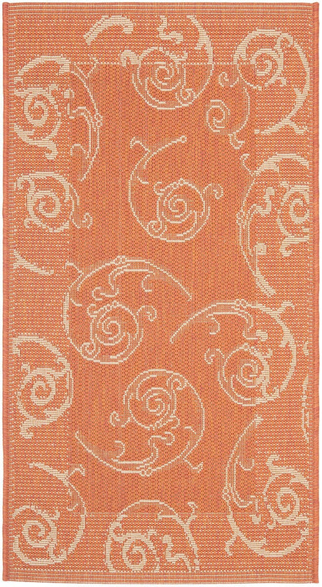 Safavieh Courtyard cy2665 - 3202 Terracotta / Natural Rugs - Safavieh - cy2665 - 3202 - 2