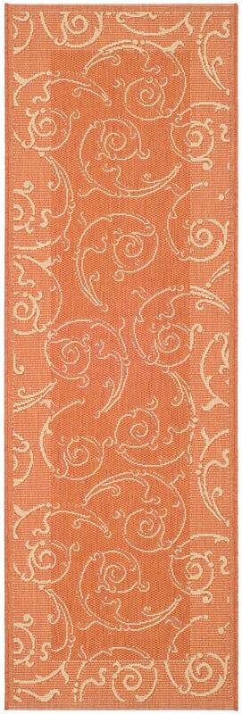 Safavieh Courtyard cy2665 - 3202 Terracotta / Natural Rugs - Safavieh - cy2665 - 3202 - 27