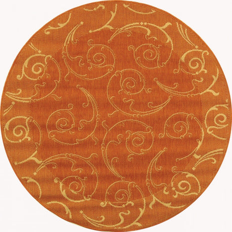 Safavieh Courtyard cy2665 - 3202 Terracotta / Natural Rugs - Safavieh - cy2665 - 3202 - 5r