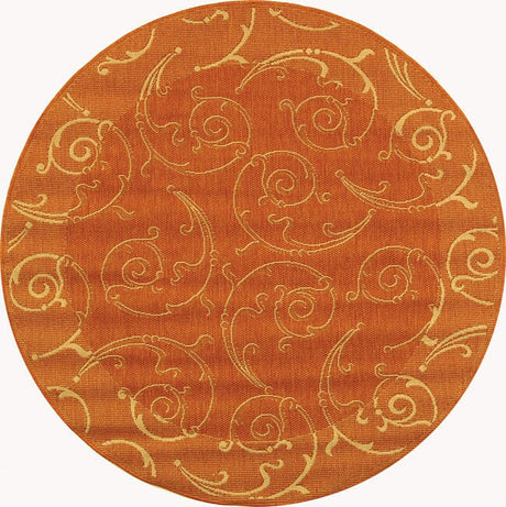 Safavieh Courtyard cy2665 - 3202 Terracotta / Natural Rugs - Safavieh - cy2665 - 3202 - 7r