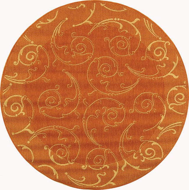 Safavieh Courtyard cy2665 - 3202 Terracotta / Natural Rugs - Safavieh - cy2665 - 3202 - 7r