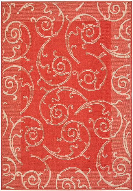Safavieh Courtyard Cy2665 - 3707 Red / Natural Rugs - Safavieh - cy2665 - 3707 - 2