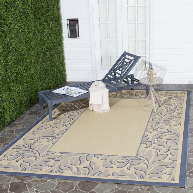 Safavieh Courtyard cy2666 - 3101 Natural / Blue Rugs - Safavieh - cy2666 - 3101 - 2