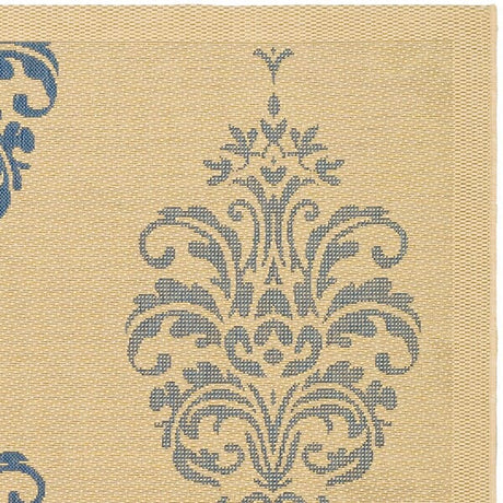 Safavieh Courtyard cy2720 - 3101 Natural / Blue Rugs - Safavieh - cy2720 - 3101 - 0