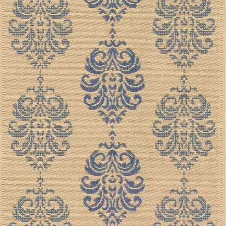 Safavieh Courtyard cy2720 - 3101 Natural / Blue Rugs - Safavieh - cy2720 - 3101 - 0