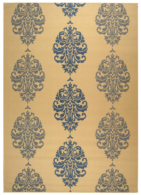 Safavieh Courtyard cy2720 - 3101 Natural / Blue Rugs - Safavieh - cy2720 - 3101 - 0