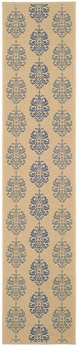 Safavieh Courtyard cy2720 - 3101 Natural / Blue Rugs - Safavieh - cy2720 - 3101 - 27