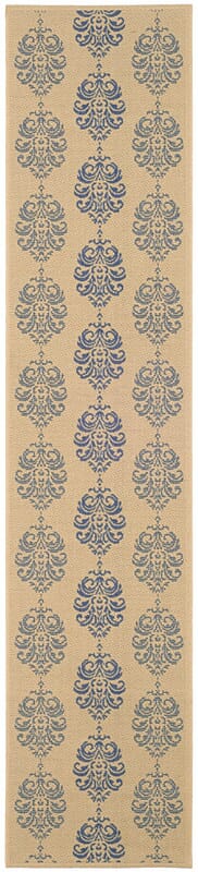 Safavieh Courtyard cy2720 - 3101 Natural / Blue Rugs - Safavieh - cy2720 - 3101 - 27