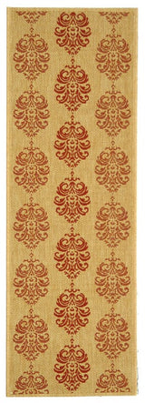 Safavieh Courtyard cy2720 - 3701 Beige / Red Rugs - Safavieh - cy2720 - 3701 - 212