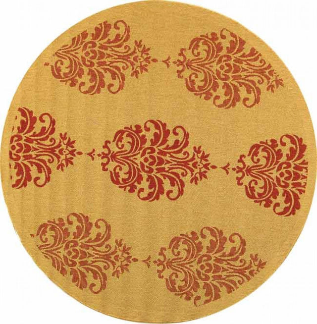 Safavieh Courtyard cy2720 - 3701 Beige / Red Rugs - Safavieh - cy2720 - 3701 - 6