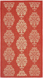 Safavieh Courtyard cy2720 - 3707 Red / Natural Rugs - Safavieh - cy2720 - 3707 - 2