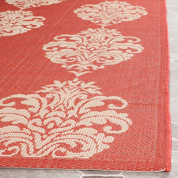 Safavieh Courtyard cy2720 - 3707 Red / Natural Rugs - Safavieh - cy2720 - 3707 - 2