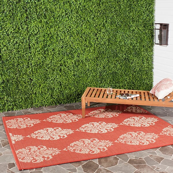 Safavieh Courtyard cy2720 - 3707 Red / Natural Rugs - Safavieh - cy2720 - 3707 - 2