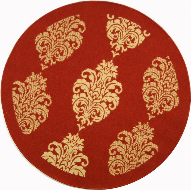 Safavieh Courtyard cy2720 - 3707 Red / Natural Rugs - Safavieh - cy2720 - 3707 - 5r