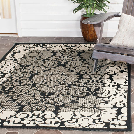 Safavieh Courtyard cy2727 - 3908 Black / Sand Rugs - Safavieh - cy2727 - 3908 - 0