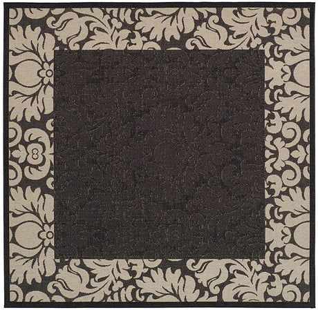 Safavieh Courtyard cy2727 - 3908 Black / Sand Rugs - Safavieh - cy2727 - 3908 - 7sq