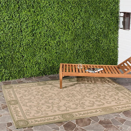 Safavieh Courtyard cy2829 - 1e01 Natural / Olive Rugs - Safavieh - cy2829 - 1e01 - 2