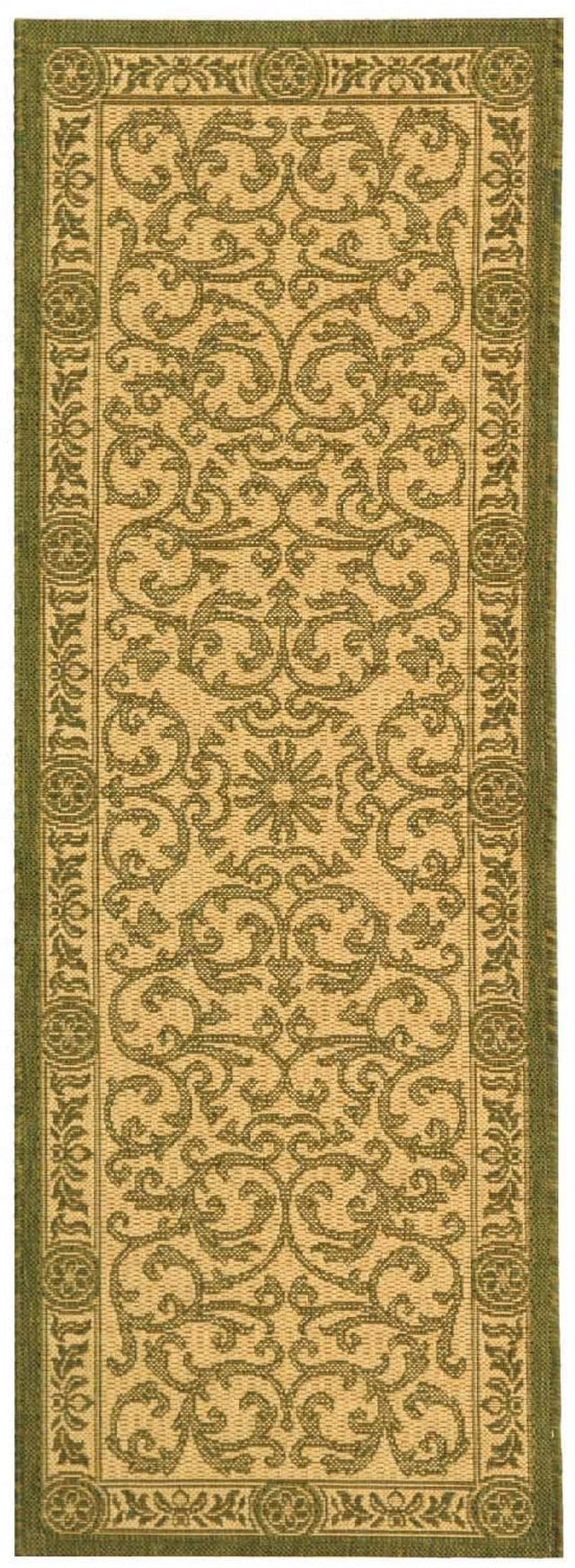 Safavieh Courtyard cy2829 - 1e01 Natural / Olive Rugs - Safavieh - cy2829 - 1e01 - 27