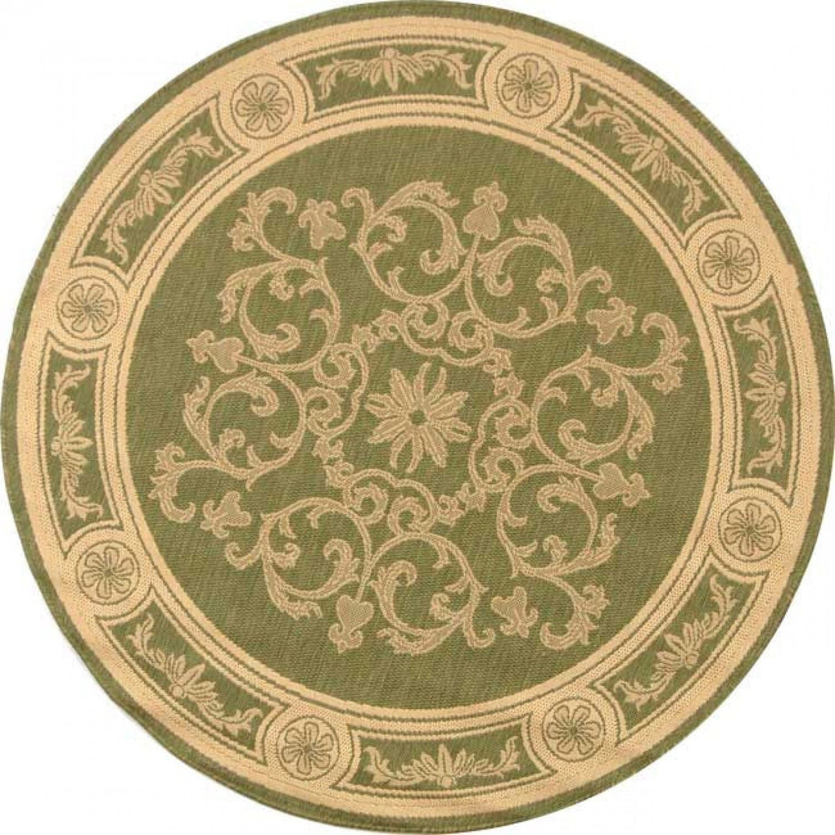 Safavieh Courtyard cy2914 - 1e06 Olive / Natural Rugs - Safavieh - cy2914 - 1e06 - 2