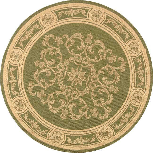 Safavieh Courtyard cy2914 - 1e06 Olive / Natural Rugs - Safavieh - cy2914 - 1e06 - 5r