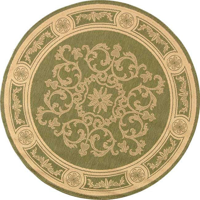 Safavieh Courtyard cy2914 - 1e06 Olive / Natural Rugs - Safavieh - cy2914 - 1e06 - 5r