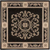 Safavieh Courtyard cy2914 - 3908 Black / Sand Rugs - Safavieh - cy2914 - 3908 - 7sq
