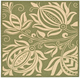 Safavieh Courtyard cy2961 - 1e06 Olive / Natural Rugs - Safavieh - cy2961 - 1e06 - 7sq