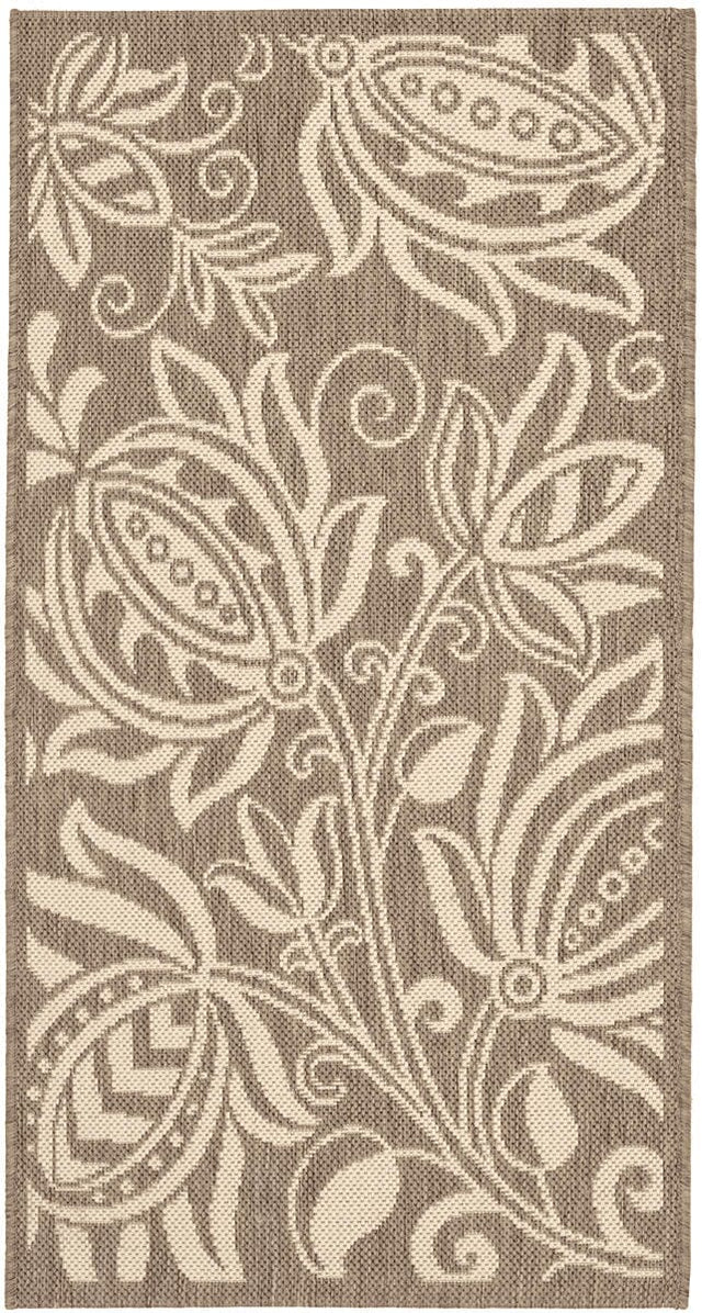 Safavieh Courtyard cy2961 - 3009 Brown / Natural Rugs - Safavieh - cy2961 - 3009 - 5r