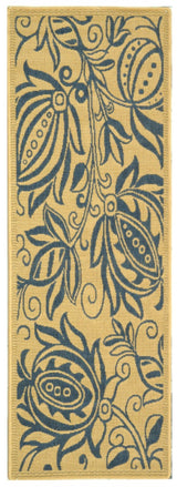 Safavieh Courtyard cy2961 - 3101 Natural / Blue Rugs - Safavieh - cy2961 - 3101 - 27