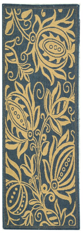 Safavieh Courtyard cy2961 - 3103 Blue / Natural Rugs - Safavieh - cy2961 - 3103 - 212