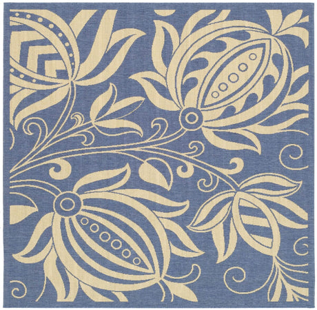 Safavieh Courtyard cy2961 - 3103 Blue / Natural Rugs - Safavieh - cy2961 - 3103 - 6