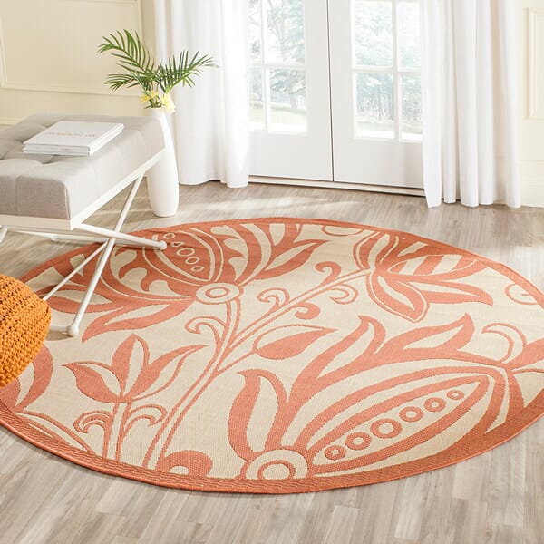 Safavieh Courtyard cy2961 - 3201 Natural / Terra Rugs - Safavieh - cy2961 - 3201 - 7sq