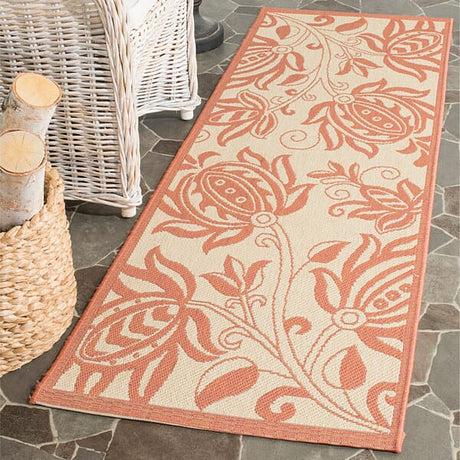 Safavieh Courtyard cy2961 - 3201 Natural / Terra Rugs - Safavieh - cy2961 - 3201 - 7sq