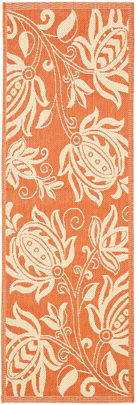 Safavieh Courtyard Cy2961 - 3202 Terracotta / Natural Rugs - Safavieh - cy2961 - 3202 - 27