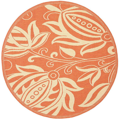 Safavieh Courtyard Cy2961 - 3202 Terracotta / Natural Rugs - Safavieh - cy2961 - 3202 - 5r