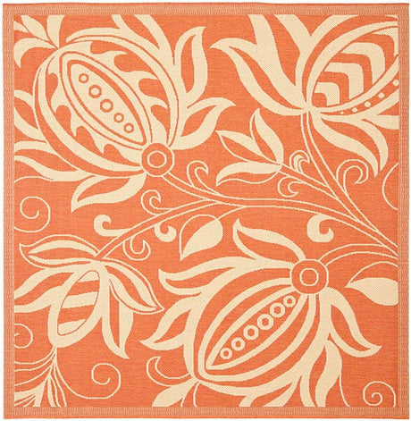 Safavieh Courtyard Cy2961 - 3202 Terracotta / Natural Rugs - Safavieh - cy2961 - 3202 - 7sq