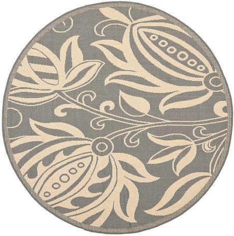 Safavieh Courtyard Cy2961 - 3606 Grey / Natural Rugs - Safavieh - cy2961 - 3606 - 5r