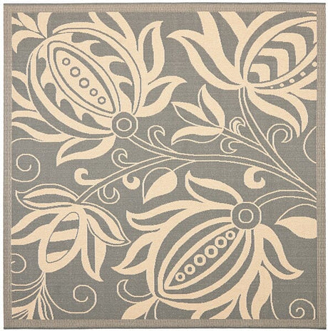 Safavieh Courtyard Cy2961 - 3606 Grey / Natural Rugs - Safavieh - cy2961 - 3606 - 7sq