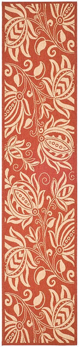 Safavieh Courtyard cy2961 - 3707 Red / Natural Rugs - Safavieh - cy2961 - 3707 - 27