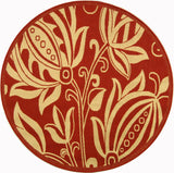 Safavieh Courtyard cy2961 - 3707 Red / Natural Rugs - Safavieh - cy2961 - 3707 - 8r