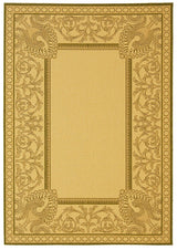 Safavieh Courtyard cy2965 - 1e01 Natural / Olive Rugs - Safavieh - cy2965 - 1e01 - 1