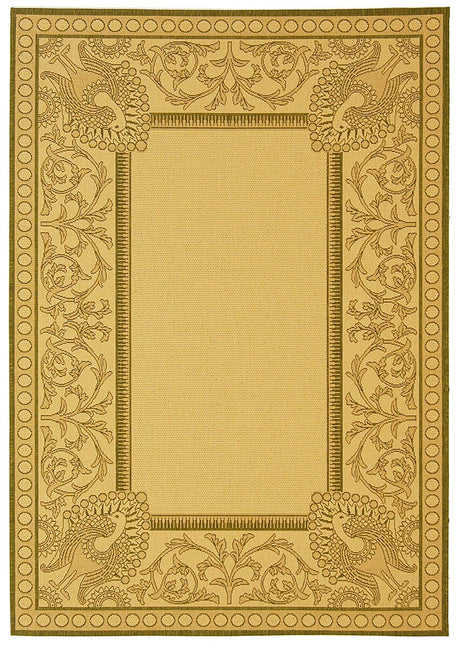 Safavieh Courtyard cy2965 - 1e01 Natural / Olive Rugs - Safavieh - cy2965 - 1e01 - 1