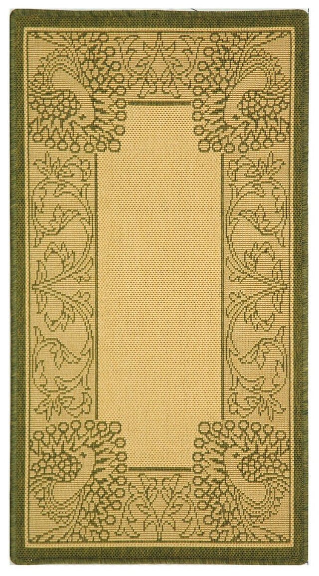 Safavieh Courtyard cy2965 - 1e01 Natural / Olive Rugs - Safavieh - cy2965 - 1e01 - 6